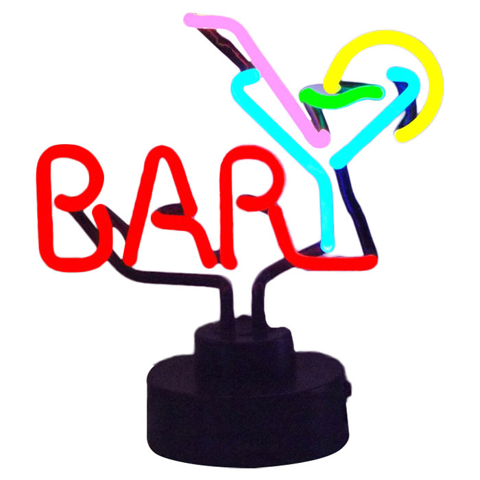 Bar with Martini Tabletop Neon Sign & Reviews Wayfair